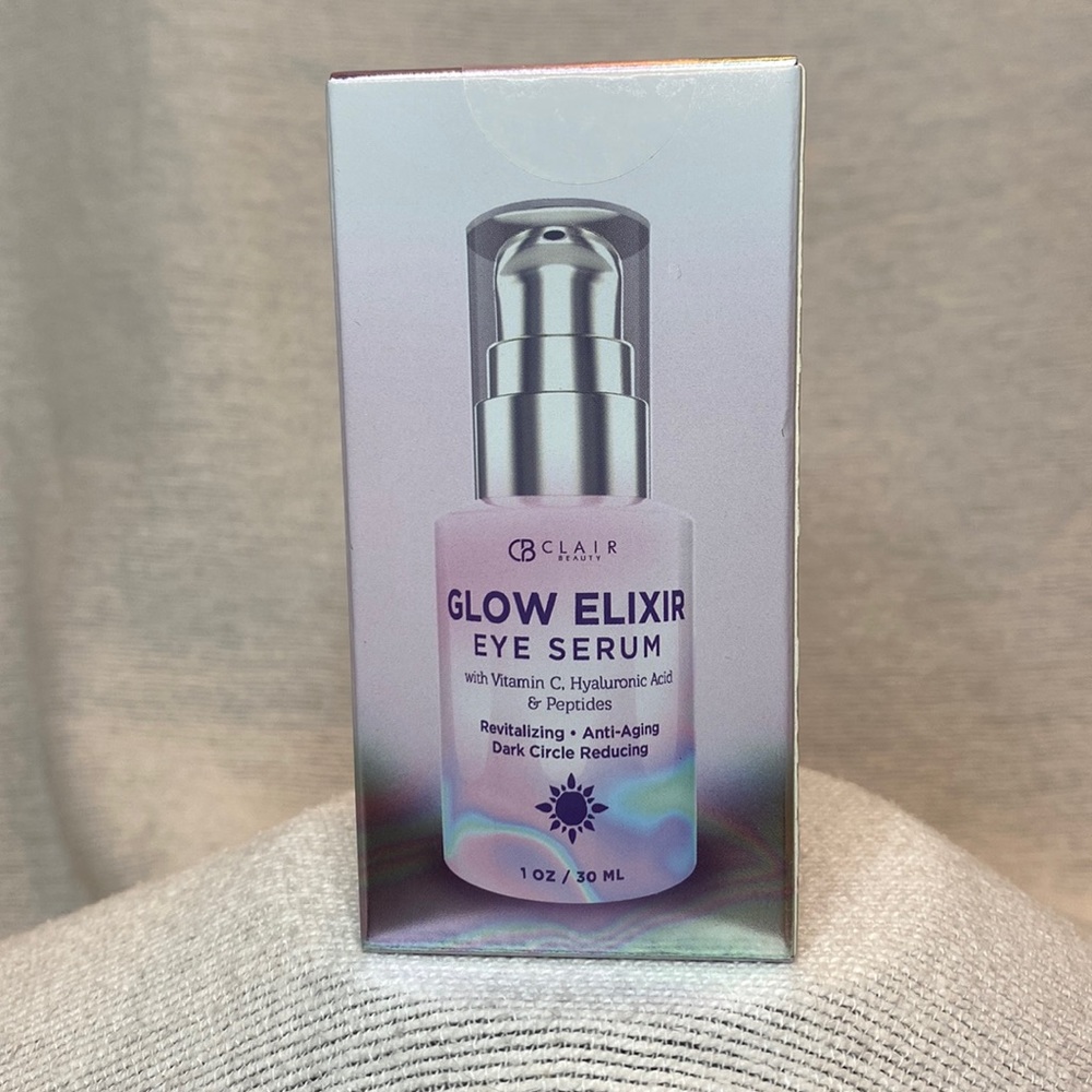 NEW Clair Beauty Glow Elixir Eye Serum 1 Oz.
